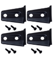 Picture of Kentrol 07-18 Jeep Wrangler JK Door Hinge Overlays 4 Pieces 2 Door - Textured Black