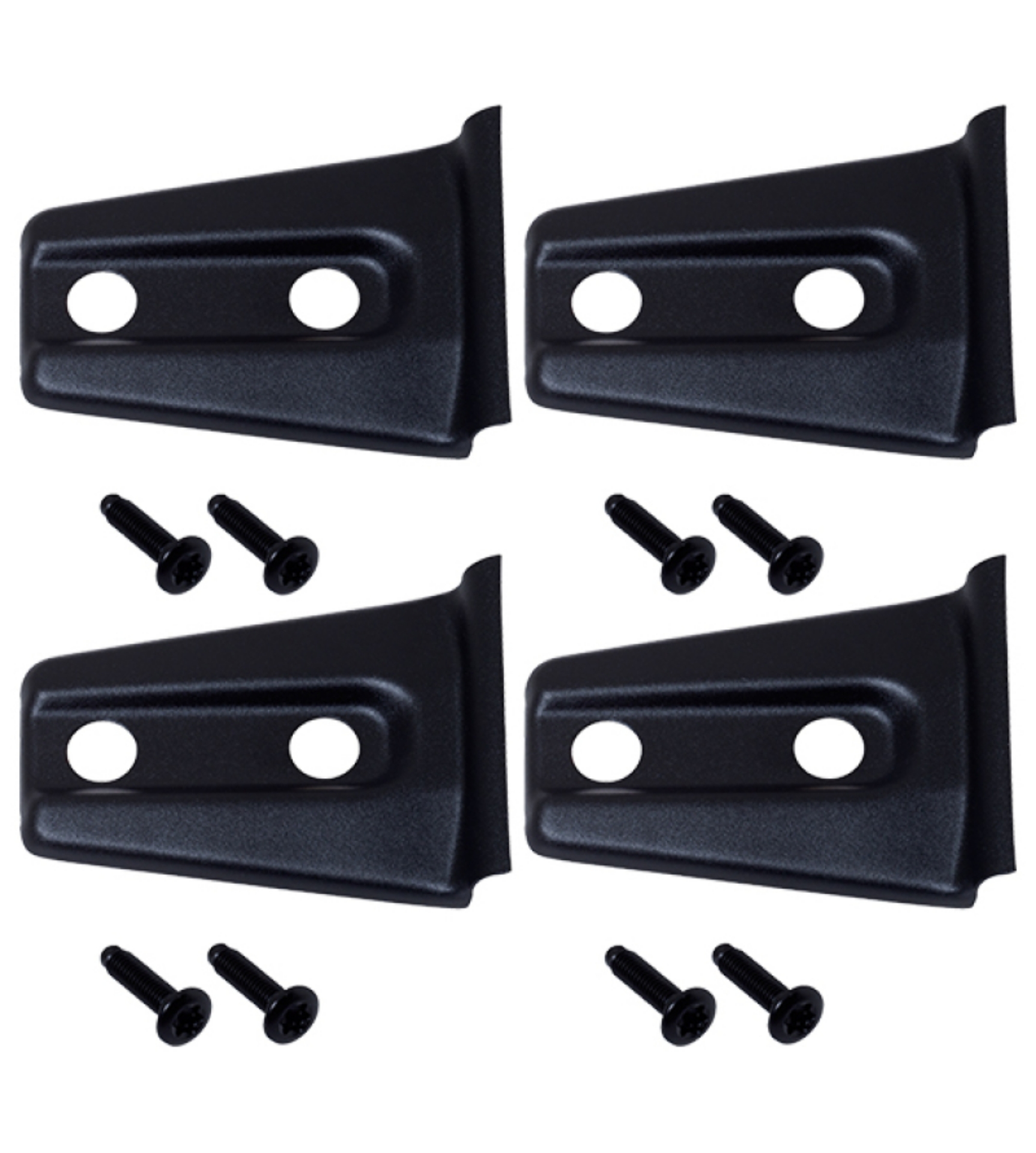 Picture of Kentrol 07-18 Jeep Wrangler JK Door Hinge Overlays 4 Pieces 2 Door - Textured Black