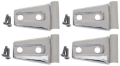 Picture of Kentrol 07-18 Jeep Wrangler JK Door Hinge Overlays 4 Pieces 2 Door - Polished Silver