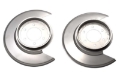 Picture of Kentrol 76-78 Jeep CJ Disc Brake Dust Cover Pair - Polished Silver