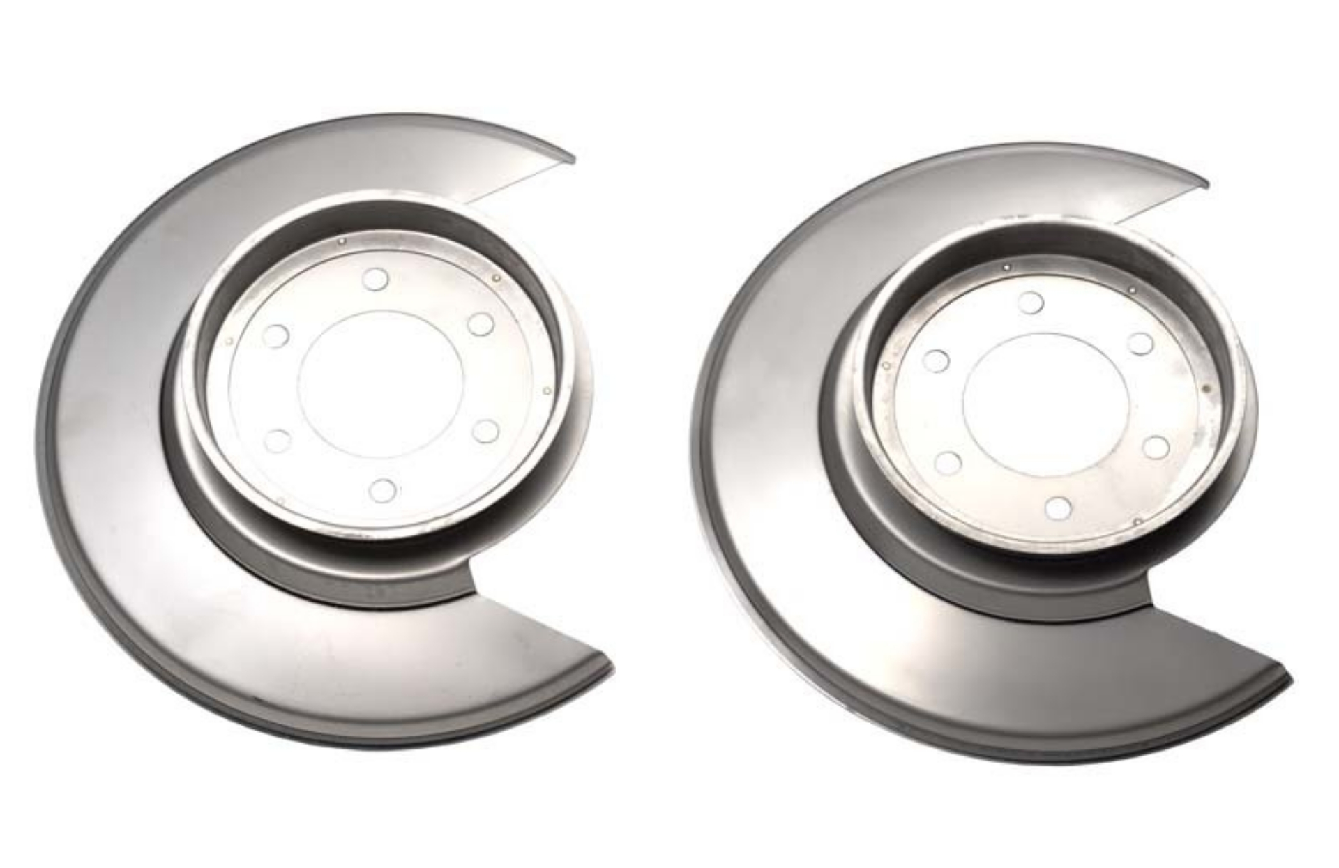 Picture of Kentrol 76-78 Jeep CJ Disc Brake Dust Cover Pair - Polished Silver
