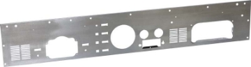 Picture of Kentrol 77-86 Jeep CJ Dash Panel with radio opening Brushed Silver