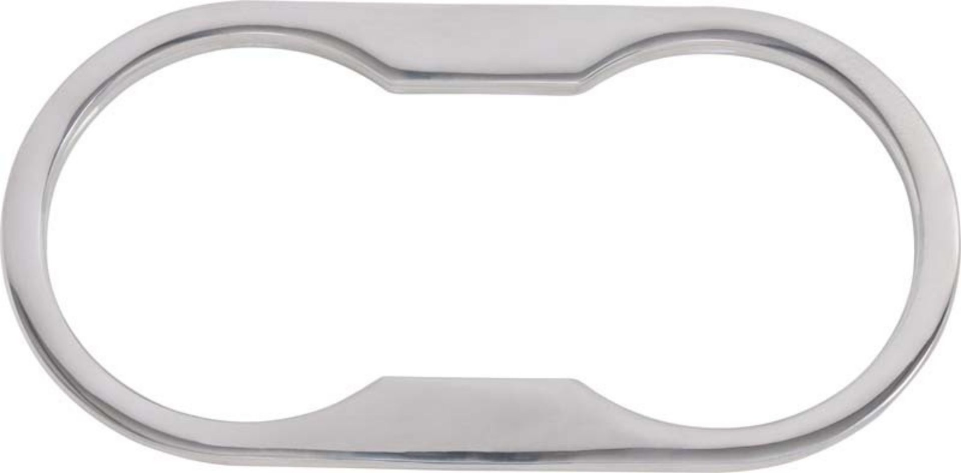 Picture of Kentrol 07-10 Wrangler JK Jeep Cup Holder Bezel - Polished Silver