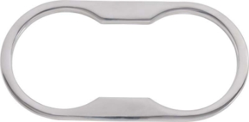 Picture of Kentrol 07-10 Wrangler JK Jeep Cup Holder Bezel - Polished Silver