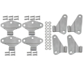 Picture of Kentrol 07-18 Jeep Wrangler JK Body Door Hinge Set 8 Pieces 4 Door Bare Grey
