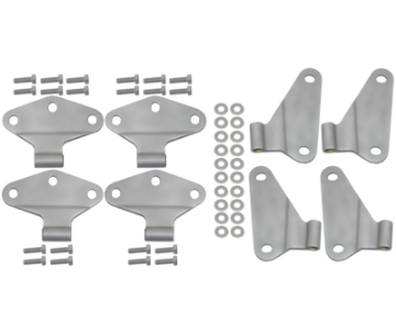Picture of Kentrol 07-18 Jeep Wrangler JK Body Door Hinge Set 8 Pieces 4 Door Bare Grey