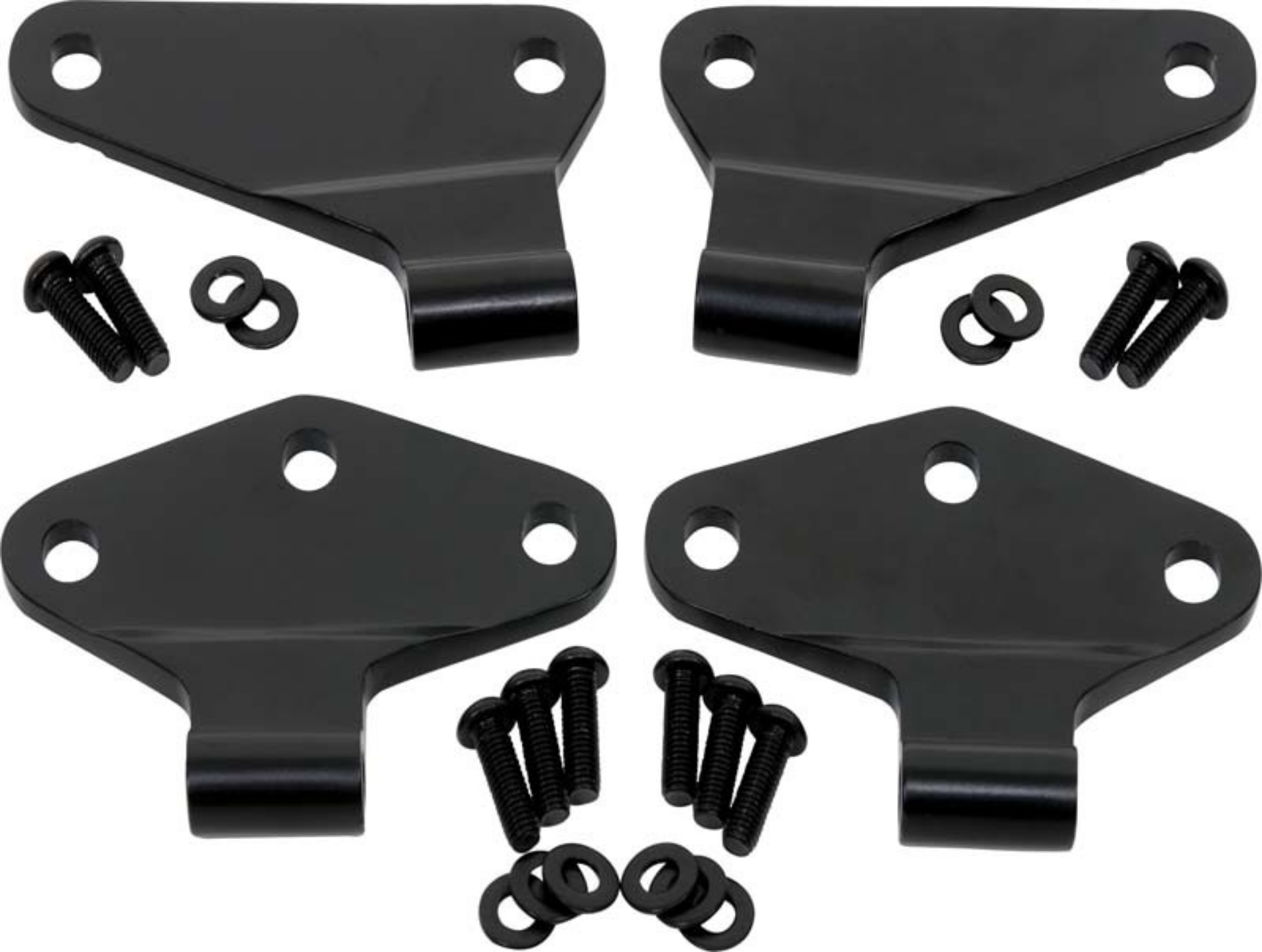 Picture of Kentrol 07-18 Jeep Wrangler JK Body Door Hinge Set 4 Pieces 2 Door - Powdercoat Black