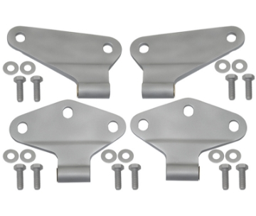 Picture of Kentrol 07-18 Jeep Wrangler JK Body Door Hinge Set 4 Pieces 2 Door Bare Grey