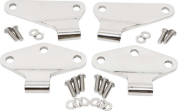 Picture of Kentrol 07-18 Jeep Wrangler JK Body Door Hinge Set 4 Pieces 2 Door - Polished Silver