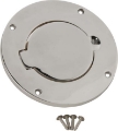 Picture of Kentrol 97-06 Jeep Wrangler TJ Billet Style Gas Hatch - Polished Silver