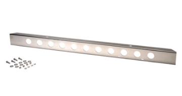 Picture of Kentrol 45-86 Jeep CJ 54 Inch Front Bumper with holes - Polished Silver