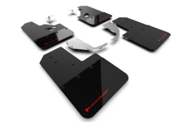 Picture of Rally Armor 21-25 Ford Bronco Steel Bmpr + RR - NO Rptr-Sprt Blk Mud Flap w-Red Logo