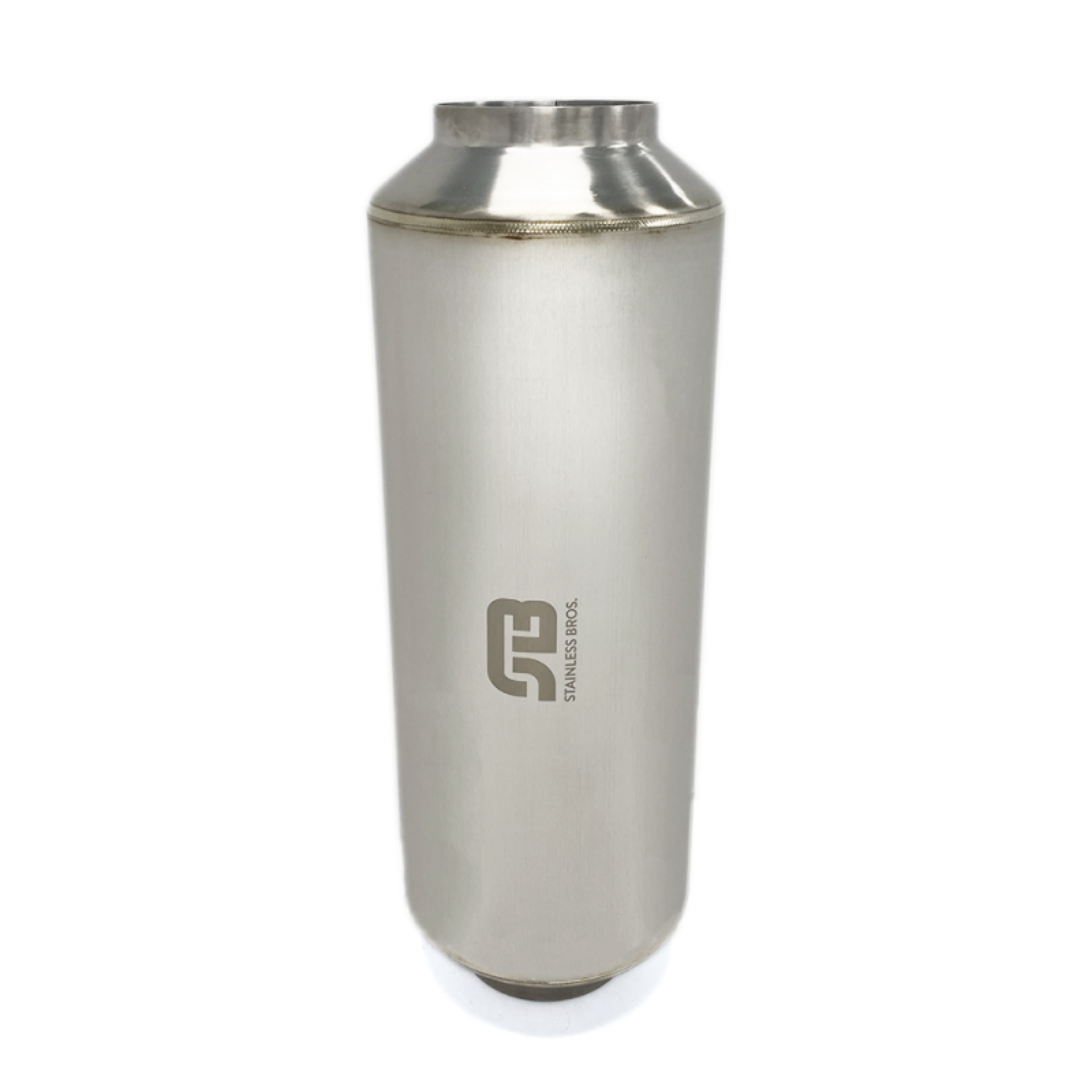 Picture of Stainless Bros 4in x 12in Lightweight Race Muffler OAL - Polish Finish