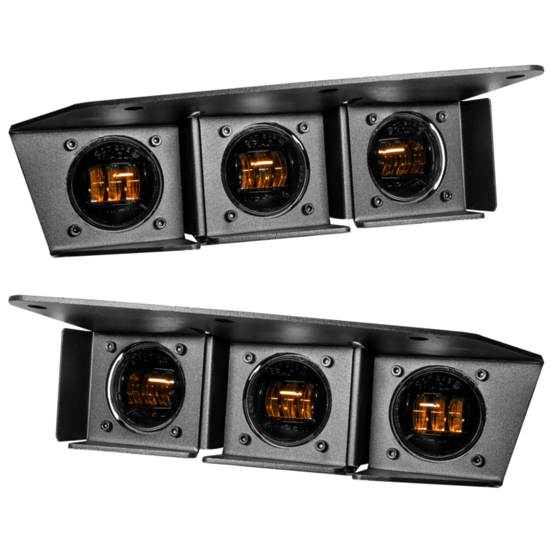 Picture of Oracle High 21-22 Ford Bronco Triple LED Fog Light kit for Steel Bumper