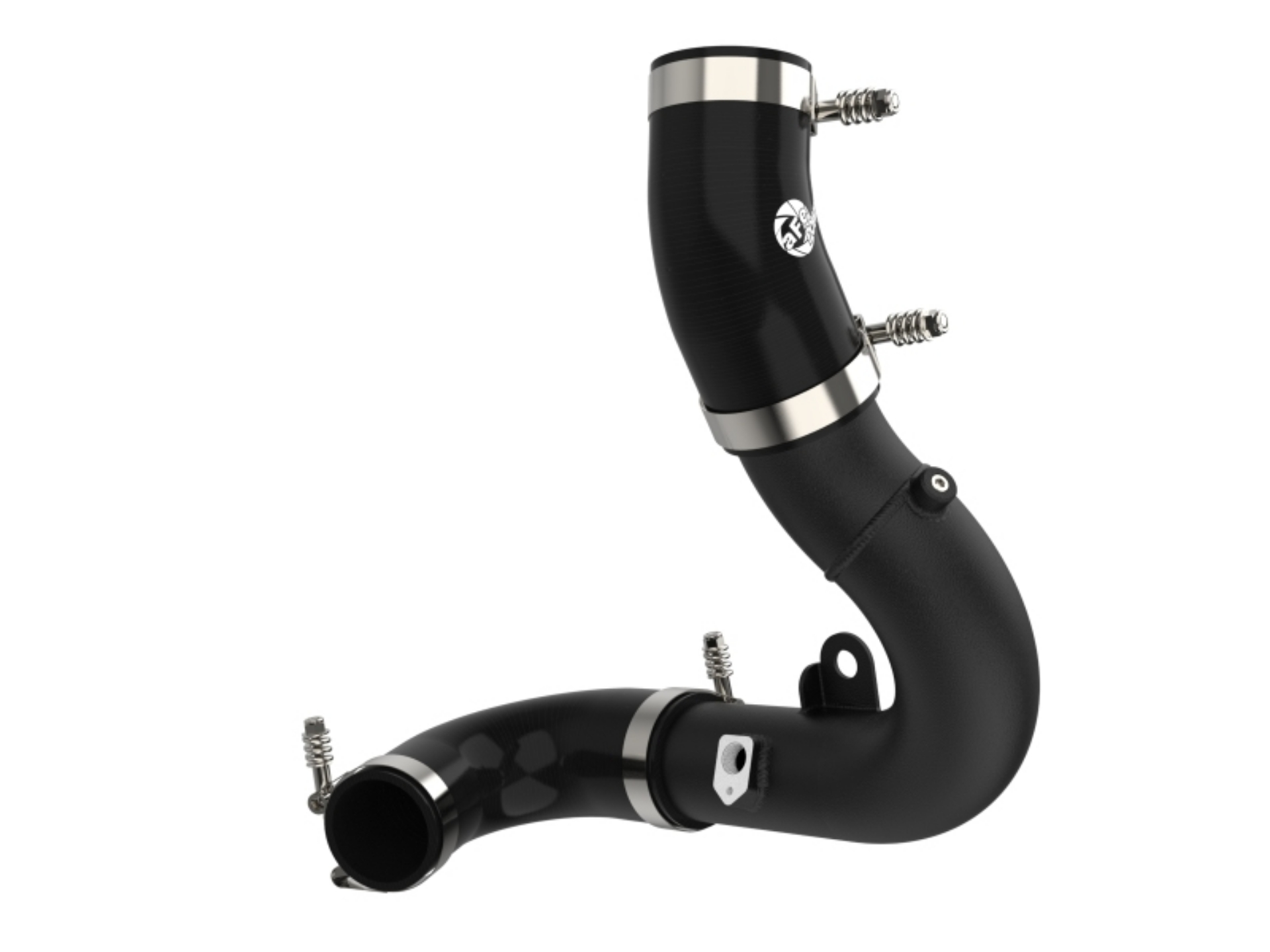 Picture of aFe Bladerunner 2-75in Aluminum Cold Charge Pipe Black VW GTI MKVIII 22-23 L4-2-0L t