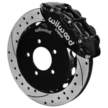 Picture of Wilwood 2013+ Honda Civic57mm Forged Narrow Superlite 6R Big Brake Front Brake Kit - Drilled Rotors