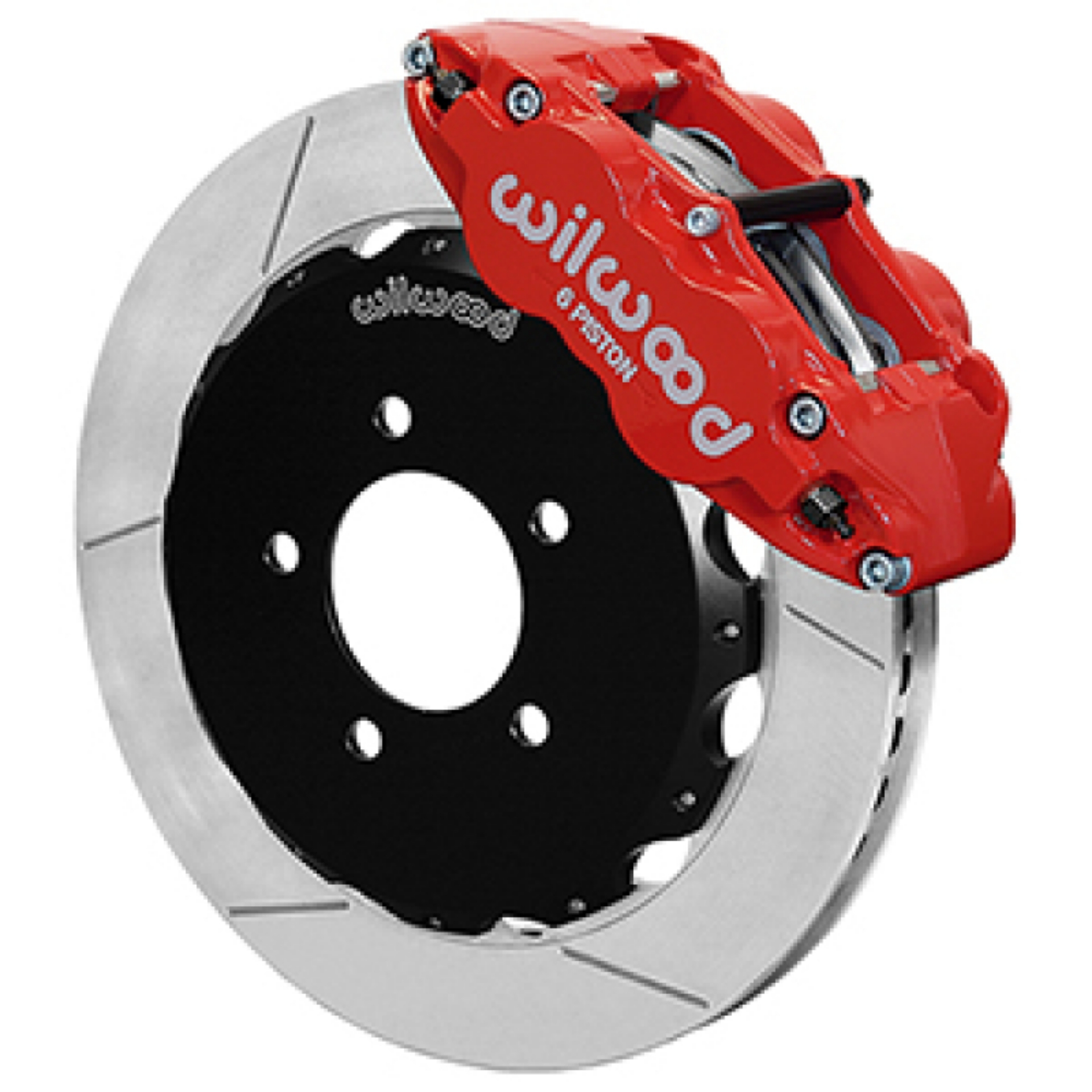 Picture of Wilwood 2013+ Honda Civic OEM 57mm Forged Narrow Superlite 6R Big Brake Front Brake Kit - Red