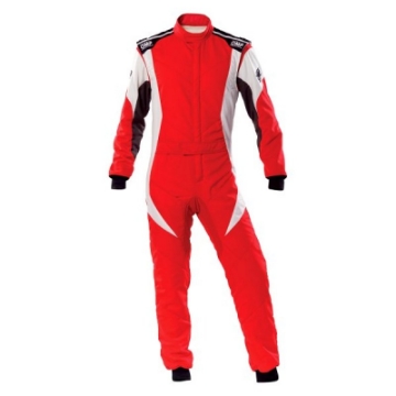 Picture of OMP First Evo Overall Red-White - Size 56 Fia 8856-2018