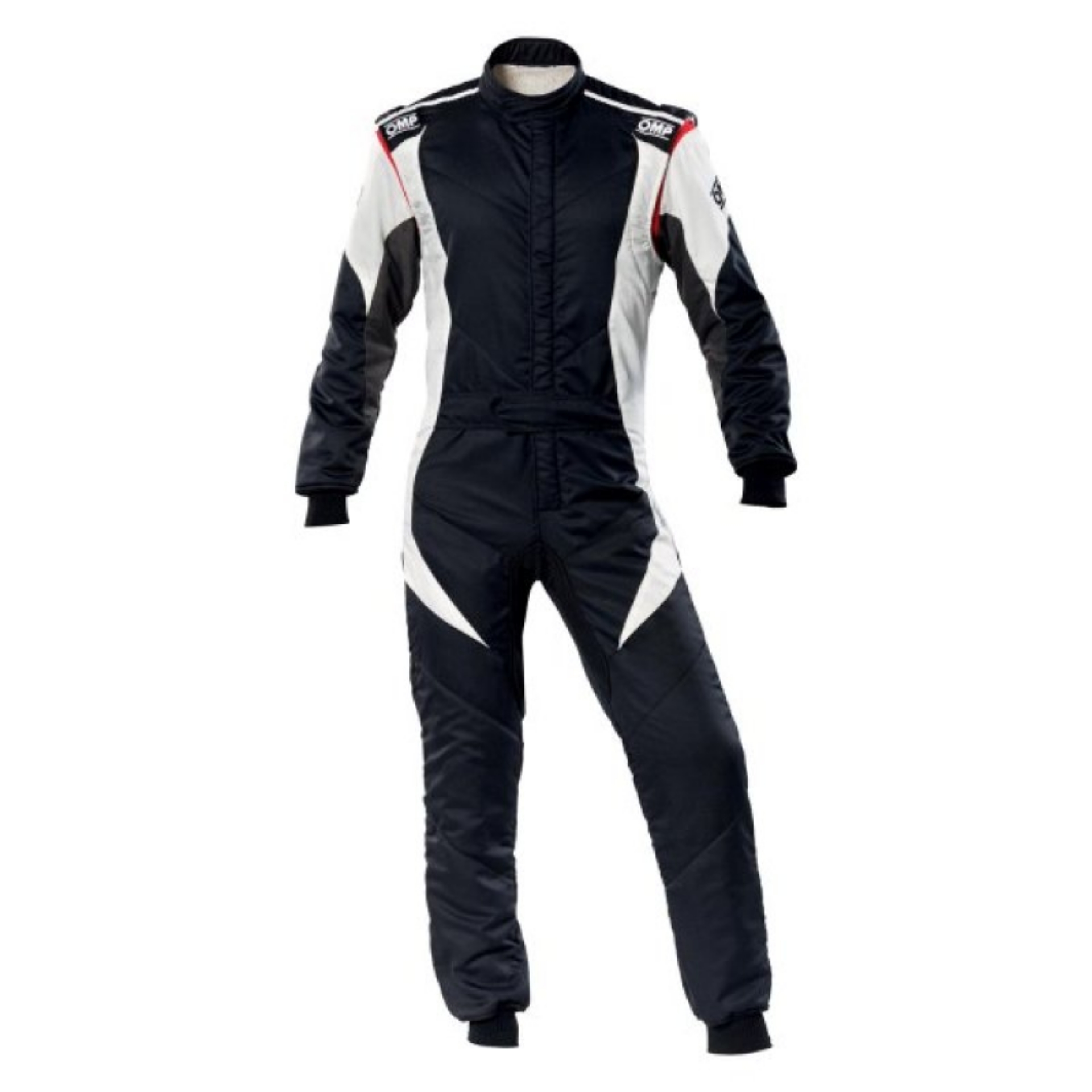 Picture of OMP First Evo Overall Black-White - Size 52 Fia 8856-2018