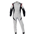 Picture of OMP First Evo Overall Silver-Black - Size 62 Fia 8856-2018