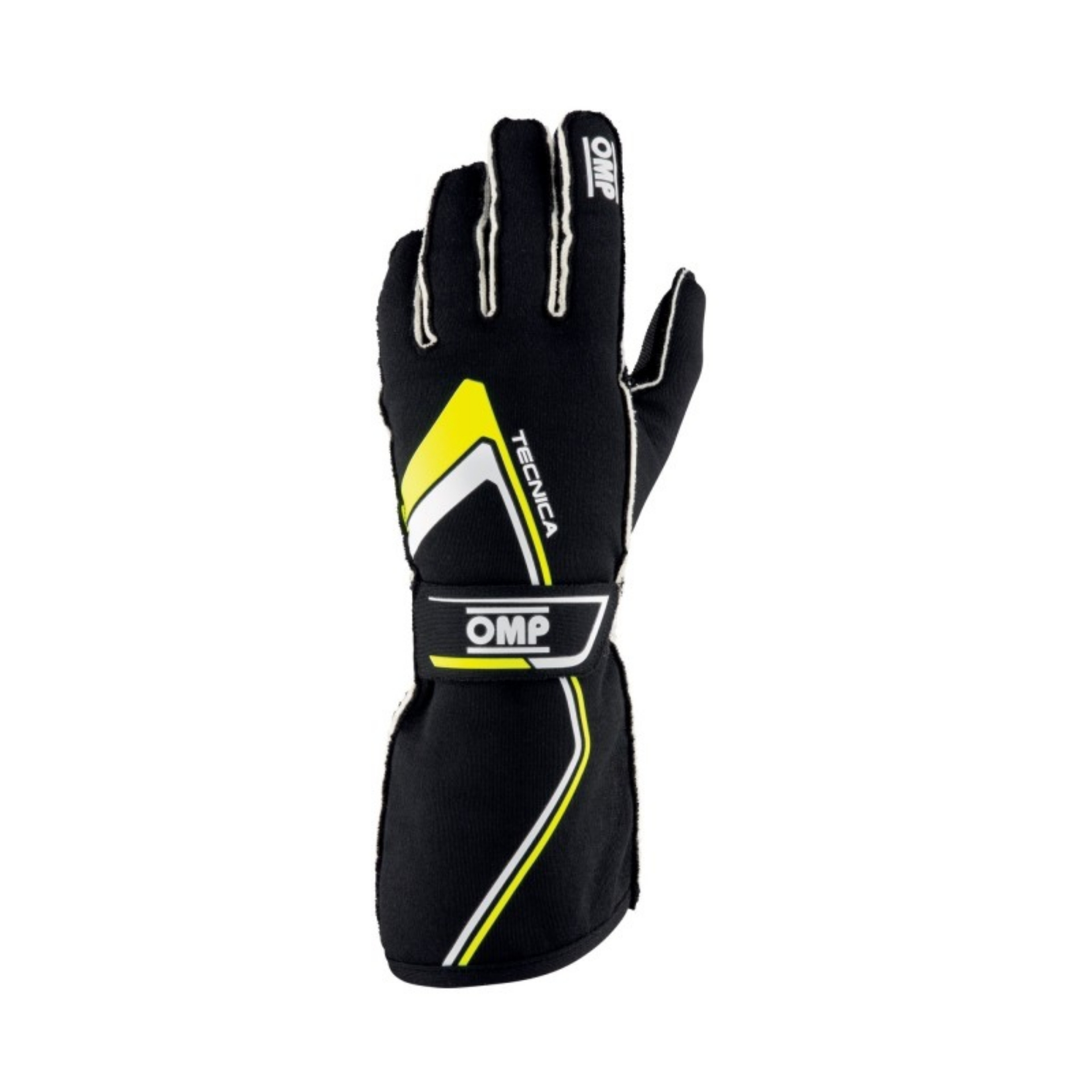 Picture of OMP Tecnica Gloves My2021 Black-Yellow - Size S Fia 8856-2018