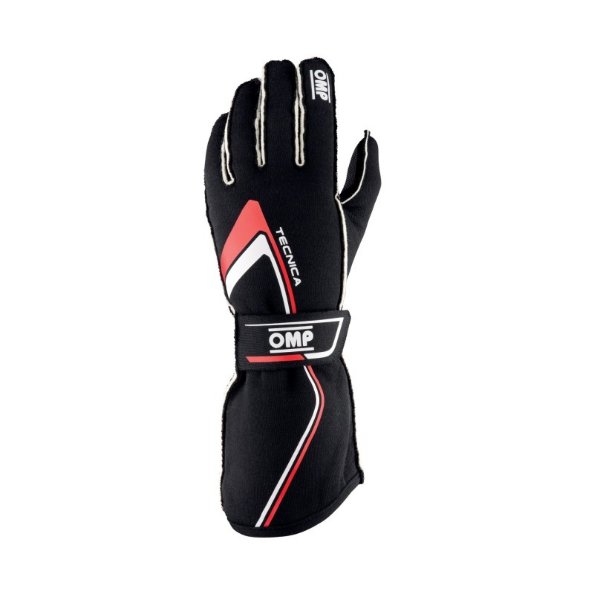 Picture of OMP Tecnica Gloves My2021 Black-Red - Size M Fia 8856-2018