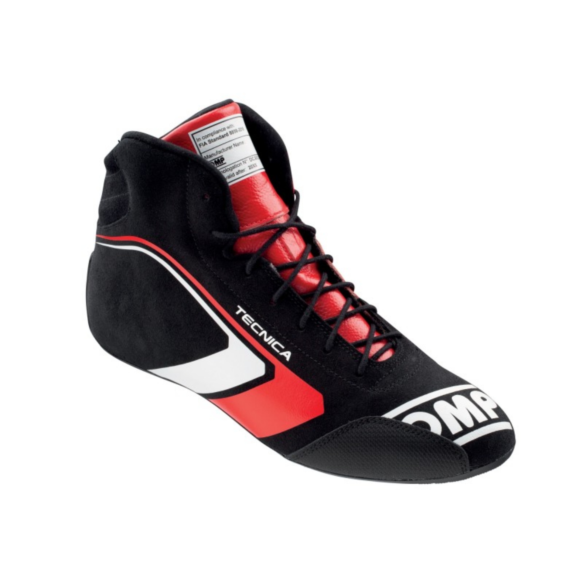 Picture of OMP Tecnica Shoes Black-Red - Size 40 Fia 8856-2018