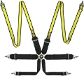 Picture of OMP First 3-2 Racing Harness Black Yellow