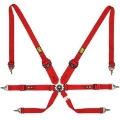 Picture of OMP Safety Harness One 2In Convertible Red Pull Up Conv Pull Down - Fia 8853-2016