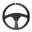 Picture of OMP Velocita Flat Steering Wheel 350mm - - Large Leather Black