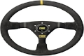 Picture of OMP WRC Mid-Depth 350mm Dished - Small Suede Black