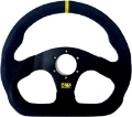 Picture of OMP Superquadro Steering Wheel - Small Spokes - Suede Black