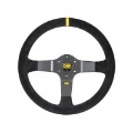 Picture of OMP Rally Steering Wheel Suede Leather Black