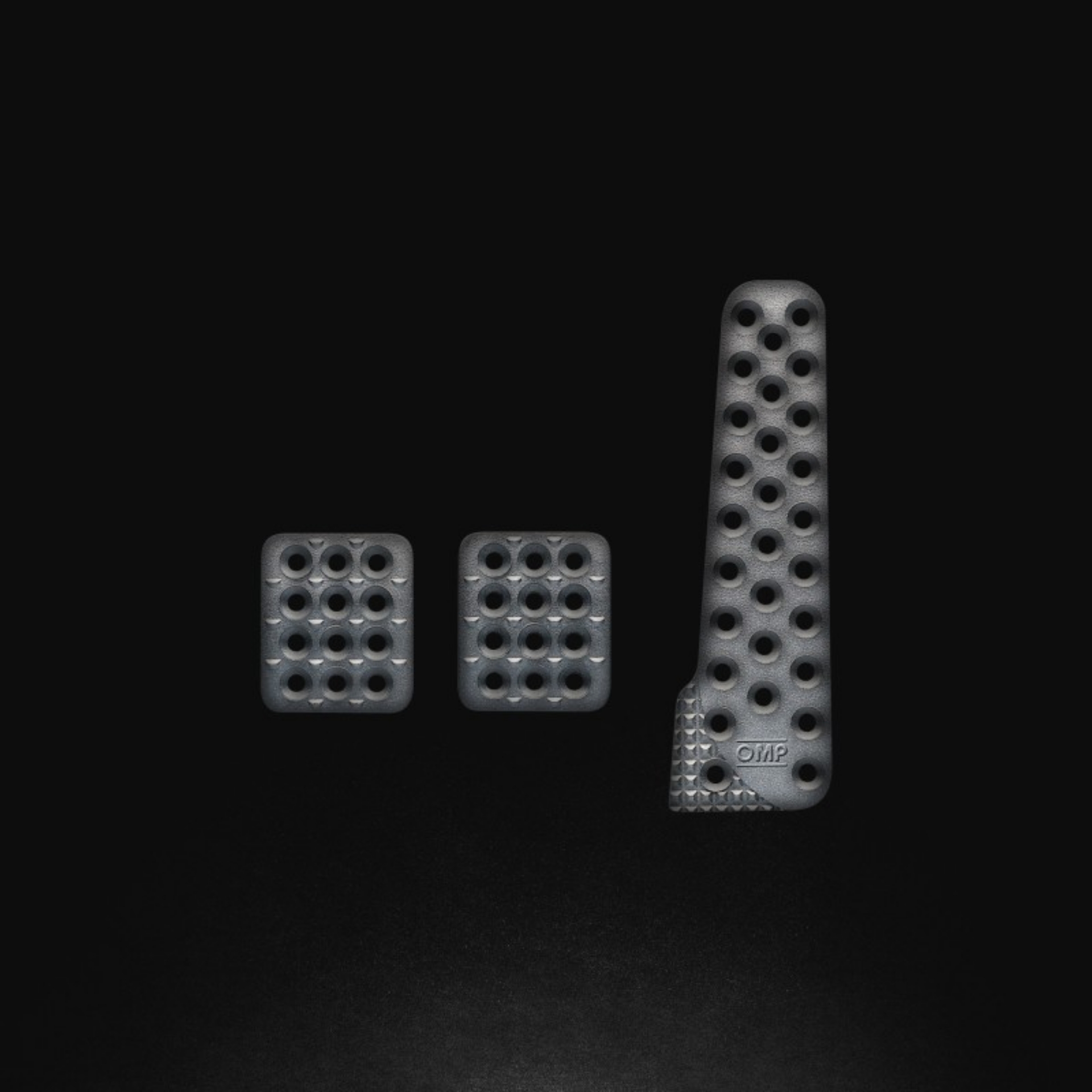 Picture of OMP Sand-Blasted Aluminum Pedals Set of 3
