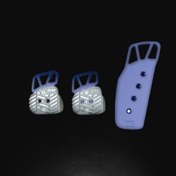Picture of OMP Anodized Aluminum Pedals - Silver Set of 3
