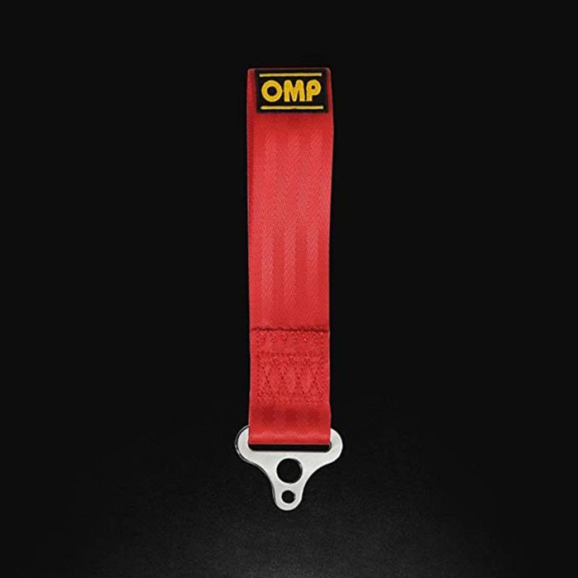 Picture of OMP Tow Hook Stainless Internal Diameter 100 mm - Medium Material Red