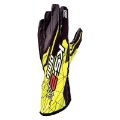 Picture of OMP KS-2 Art Gloves Black-Yellow - Size XXS
