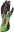 Picture of OMP KS-2 Art Gloves Black-Green - Size L