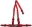 Picture of OMP 3 Point Harness - Red