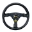 Picture of OMP GP Racing Steering Wheel - Black-Black