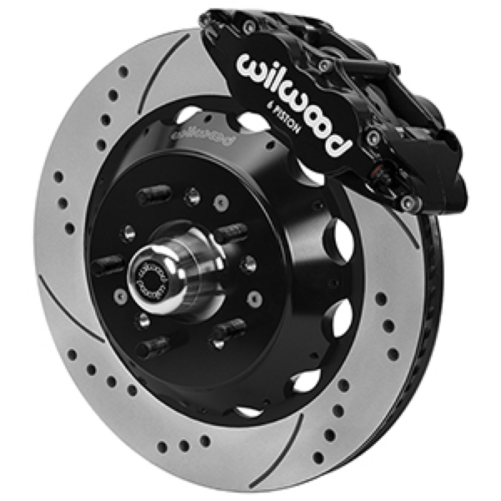 Picture of Wilwood Forged 6 Piston Superlite Caliper, SRP 72 Vane Vented Spec37 Drilled & Slotted Rotor - 14-00