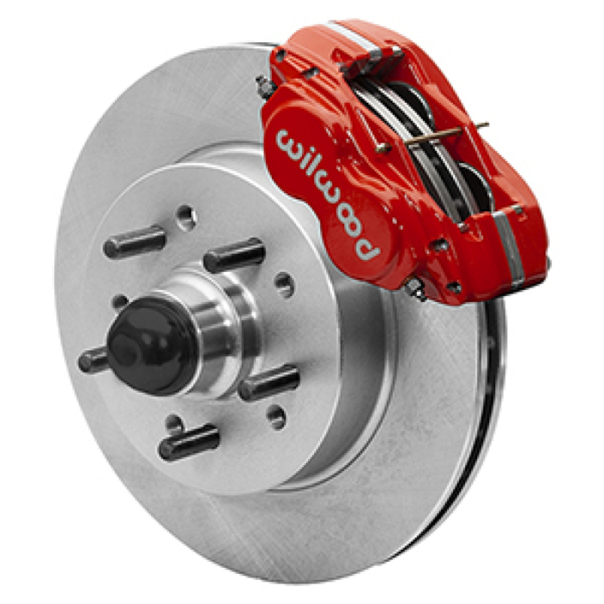 Picture of Wilwood 55-57 Chevy Bel Air Dynalite 4 Classic Kit, 5x4-75in Hub - Red