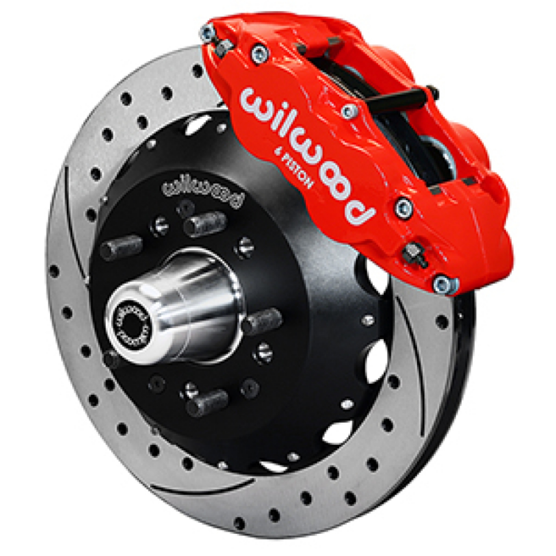 Picture of Wilwood 55-57 Chevy Bel Air Superlite 6R Kit, 5 x 4-50in-4-75in Hub - 12-88in D&S Rotor - Red