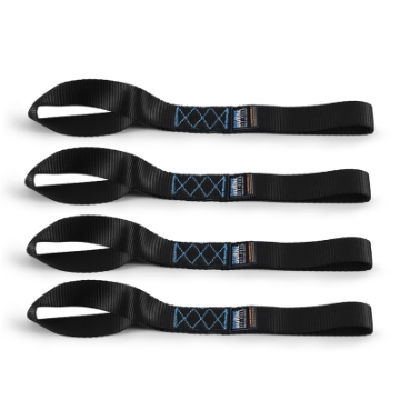 Picture of Borne Off-Road Soft Loop Tie-Down Straps 4-Pack Black