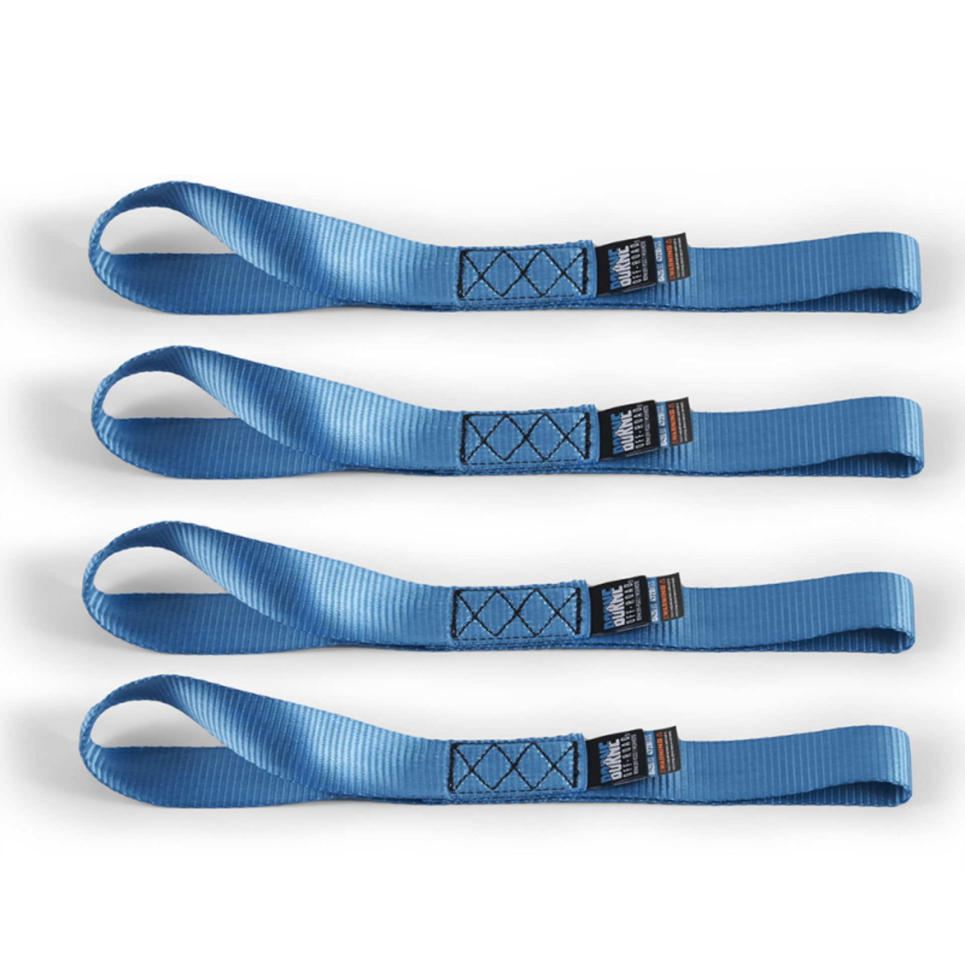 Picture of Borne Off-Road Soft Loop Tie-Down Straps 4-Pack Blue