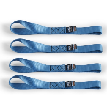 Picture of Borne Off-Road Soft Loop Tie-Down Straps 4-Pack Blue
