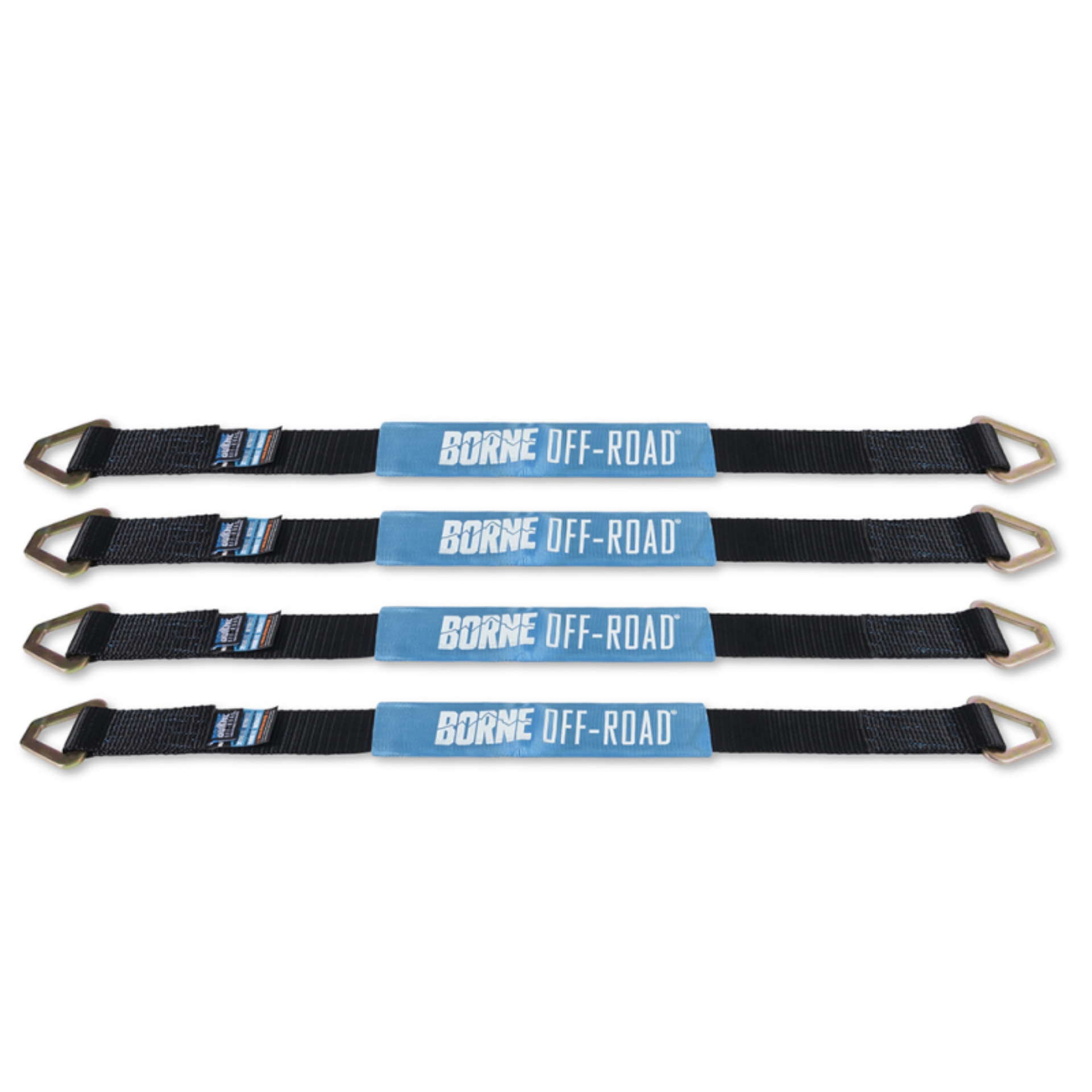 Picture of Borne Off-Road Vehicle Ratchet Tie-Down Kit 4 pack Black