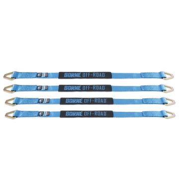 Picture of Borne Off-Road Vehicle Ratchet Tie-Down Kit 4 pack Blue