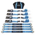 Picture of Borne Off-Road Vehicle Ratchet Tie-Down Kit 4 pack Blue