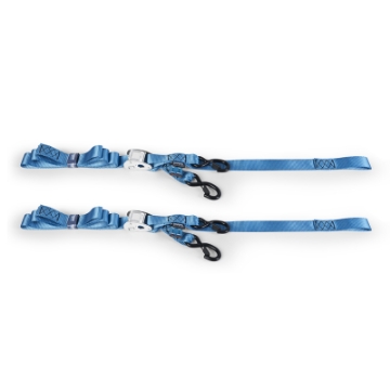 Picture of Borne Off-Road Cam Buckle Tie-Down Kit 2-Pack Blue